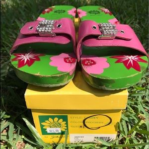 Dr Scholl wooden clogs